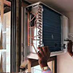 Window AC installation